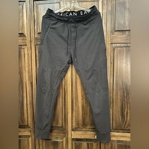 American Eagle, joggers, dark, gray, medium, excellent condition.